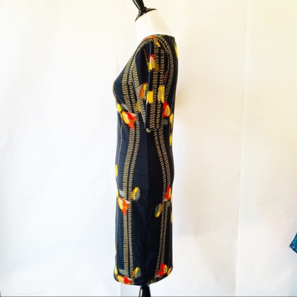 LuLaRoe Navy Red Yellow floral Dress Small - Picture 3 of 7